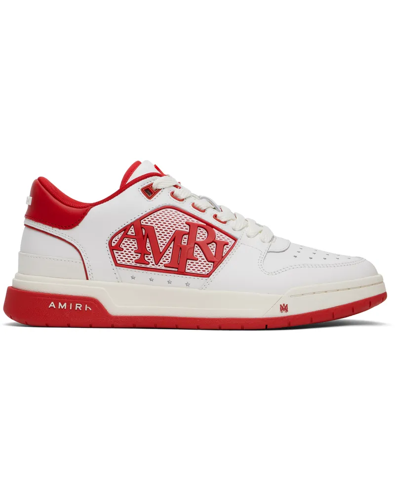 Amiri White & Red Classic Low Sneakers White