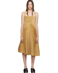 J.W.Anderson Tan Curve Midi Dress Camel