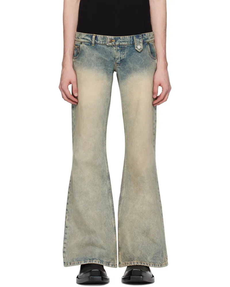 Egonlab Blue Stonewashed Jeans Champagne