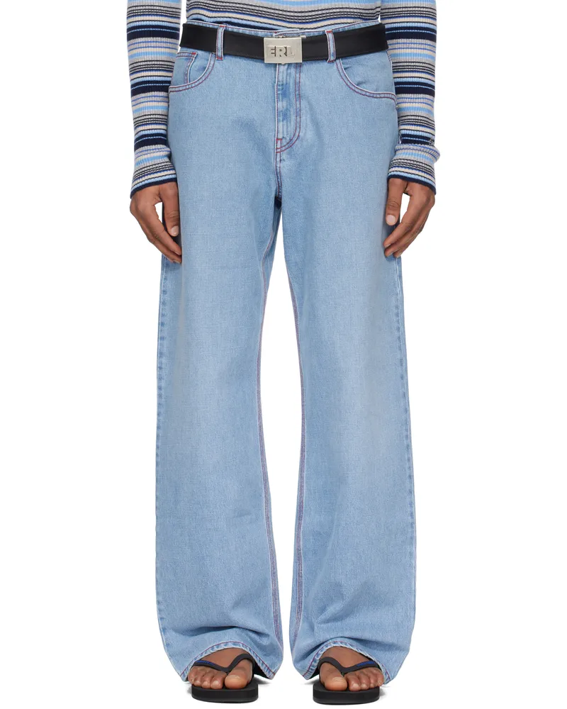 ERL Blue Straight Venice Jeans Blue