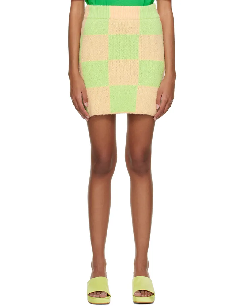 Stine Goya Pink & Green Andria Mini Skirt 3098