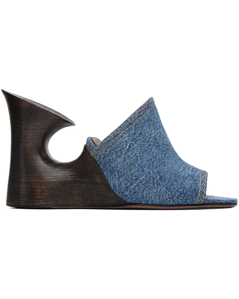 Alaïa Blue 'La Sculpture' Mules 507