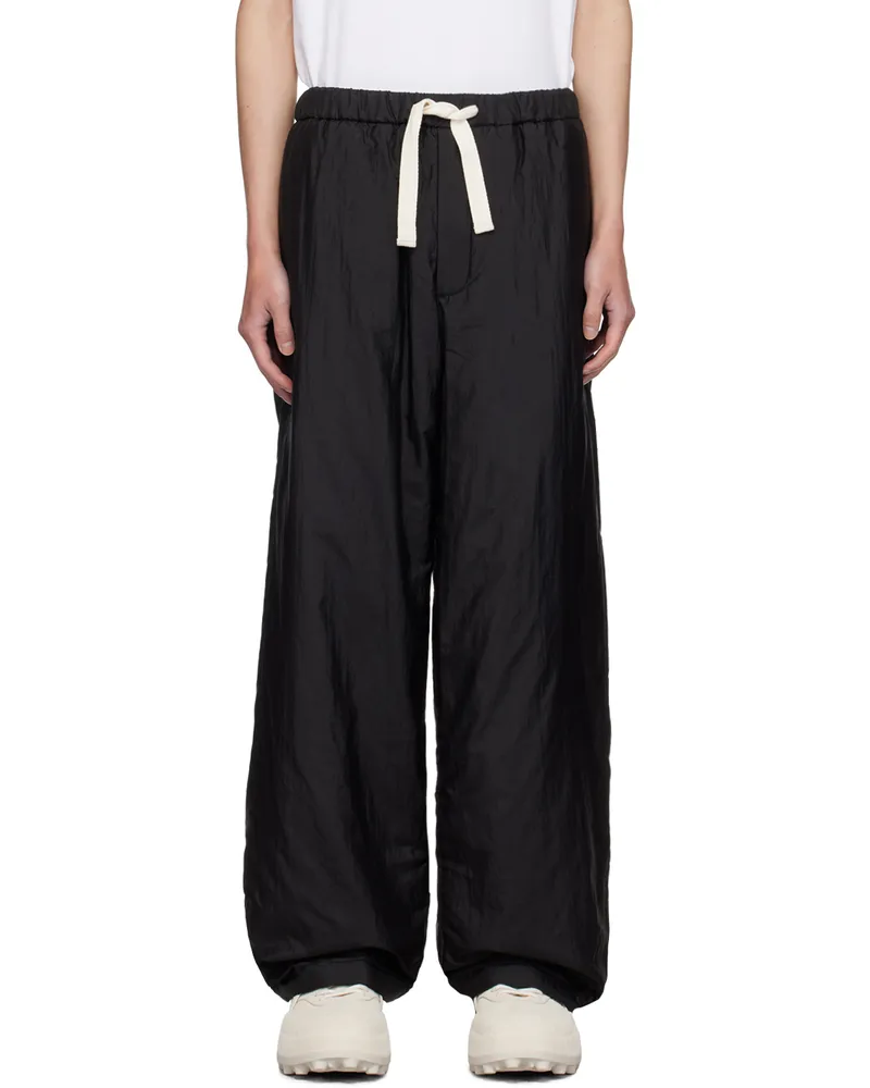 Jil Sander Black Padded Trousers 001