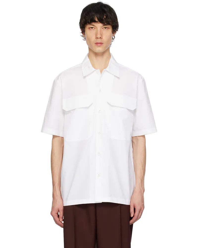 Jil Sander White Heavy Shirt Optic