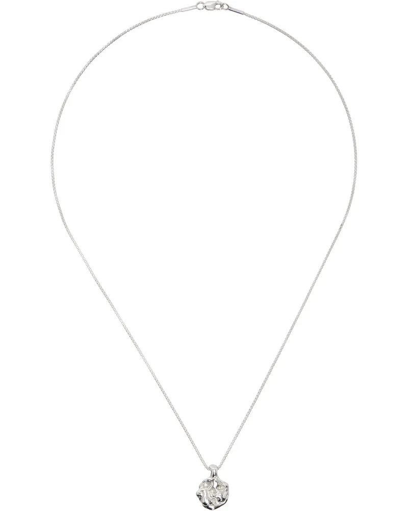 FARIS Lava Dime Pendant Necklace Sterling