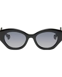 Gucci Black Oval Sunglasses Black