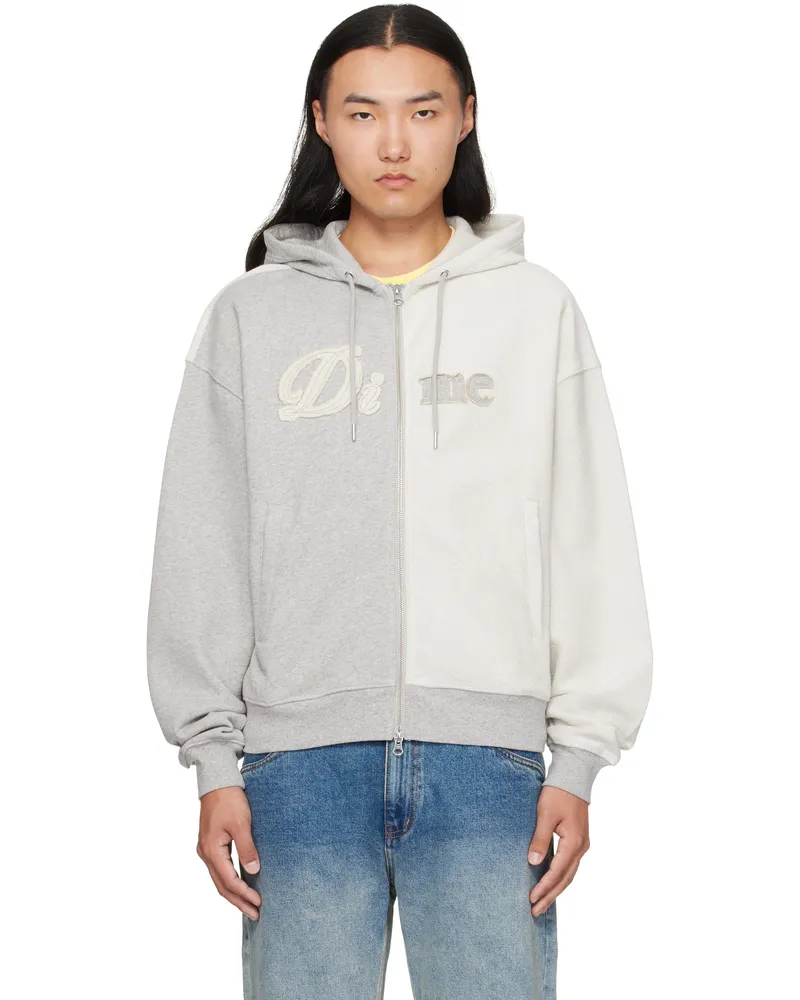 Dime Gray Reverse French Terry Zip Hoodie Heather