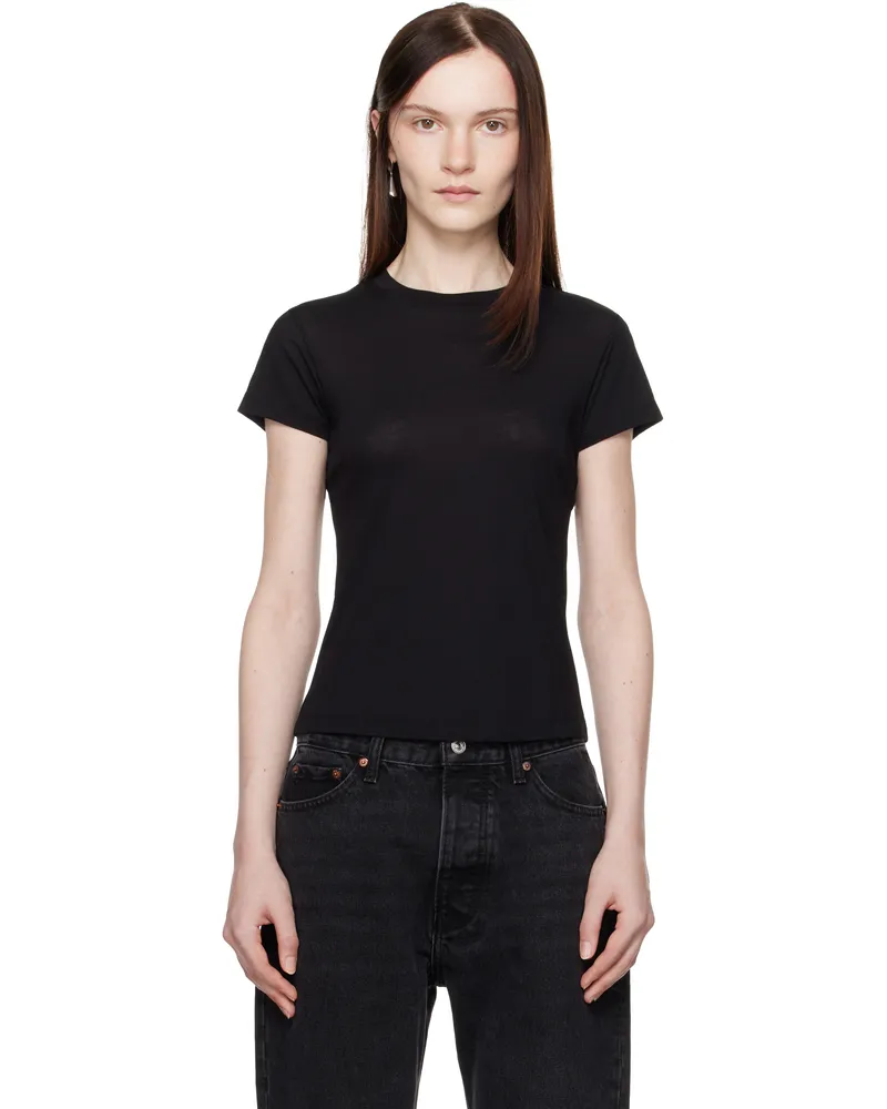 Aya Muse Black Crewneck Baby T-shirt Black