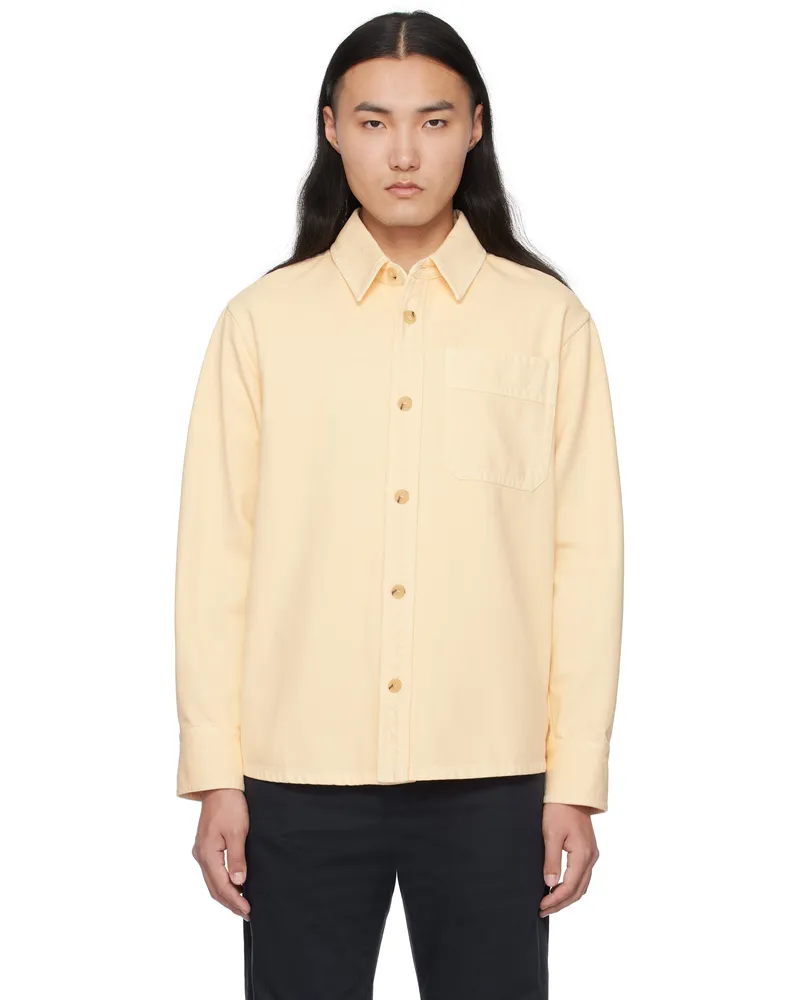 A.P.C. Beige Basile Brodée Poitrine Overshirt Bai