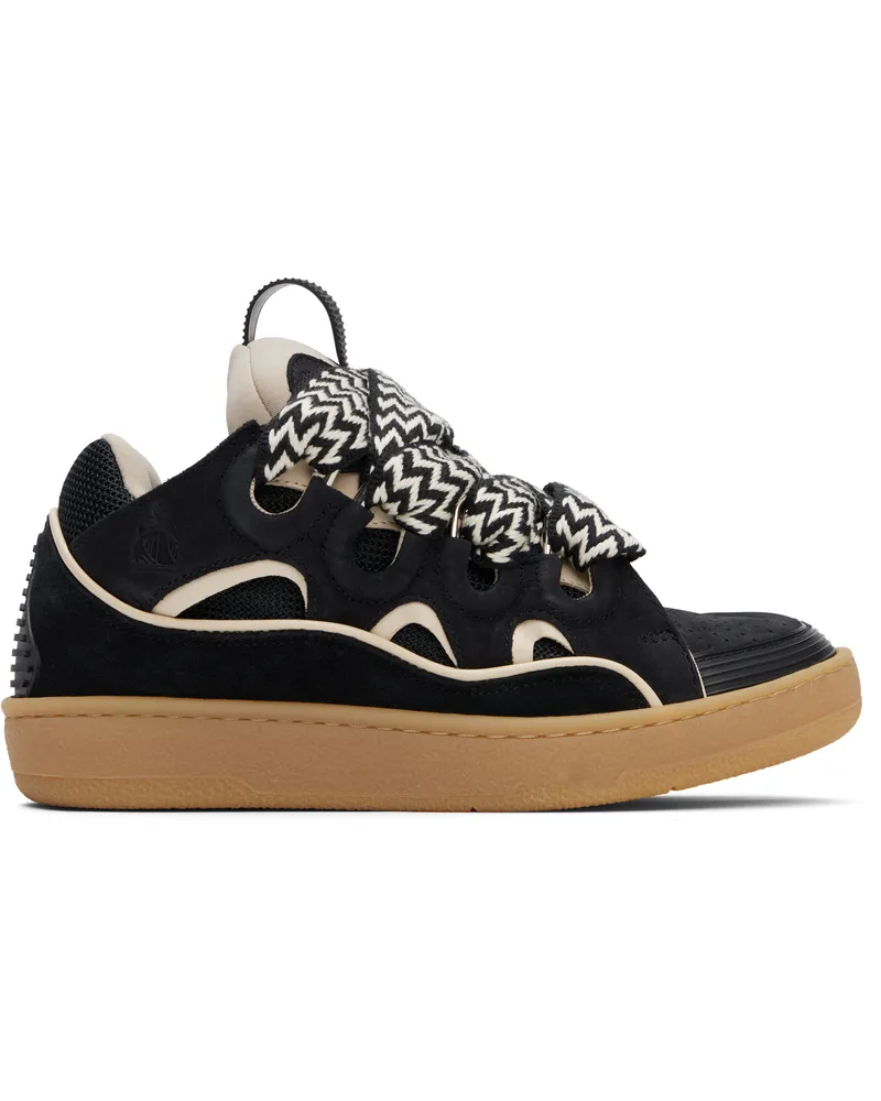 Lanvin SSENSE Exclusive Black Curb Sneakers 1000