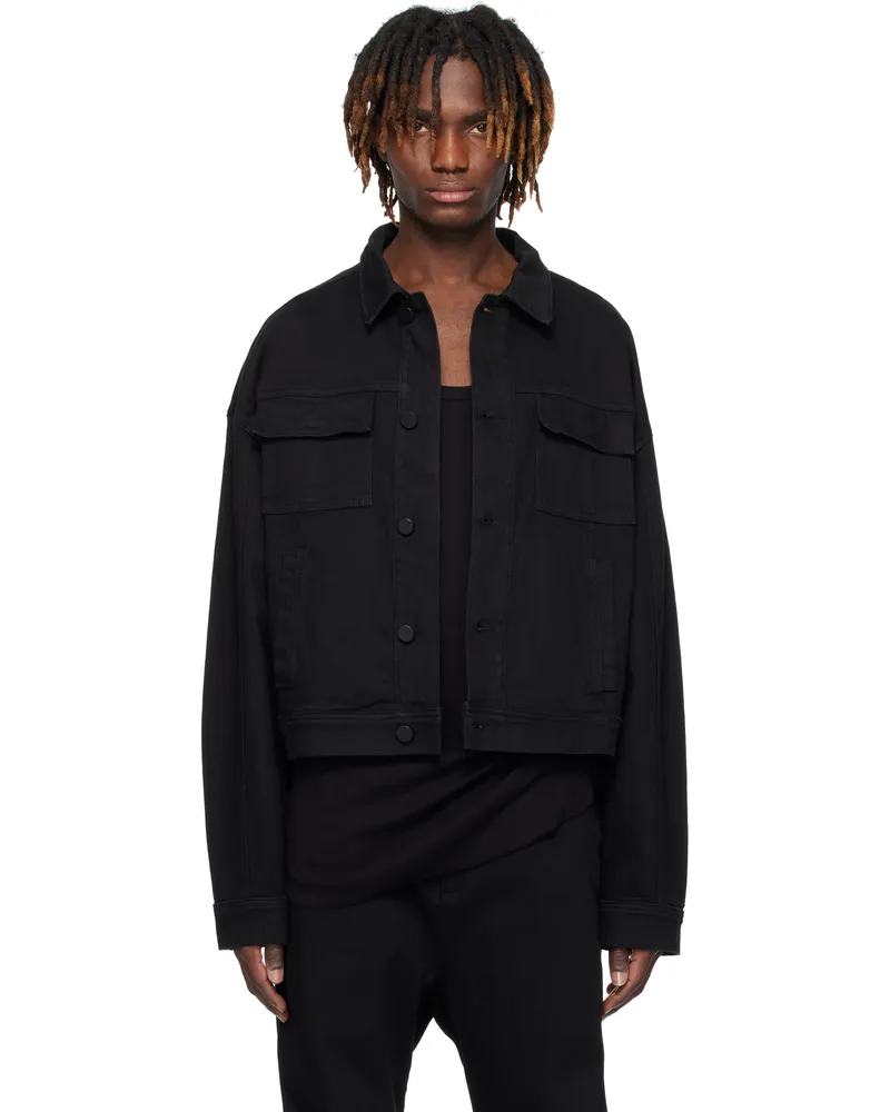 THOM KROM Black M J 71 Denim Jacket Black