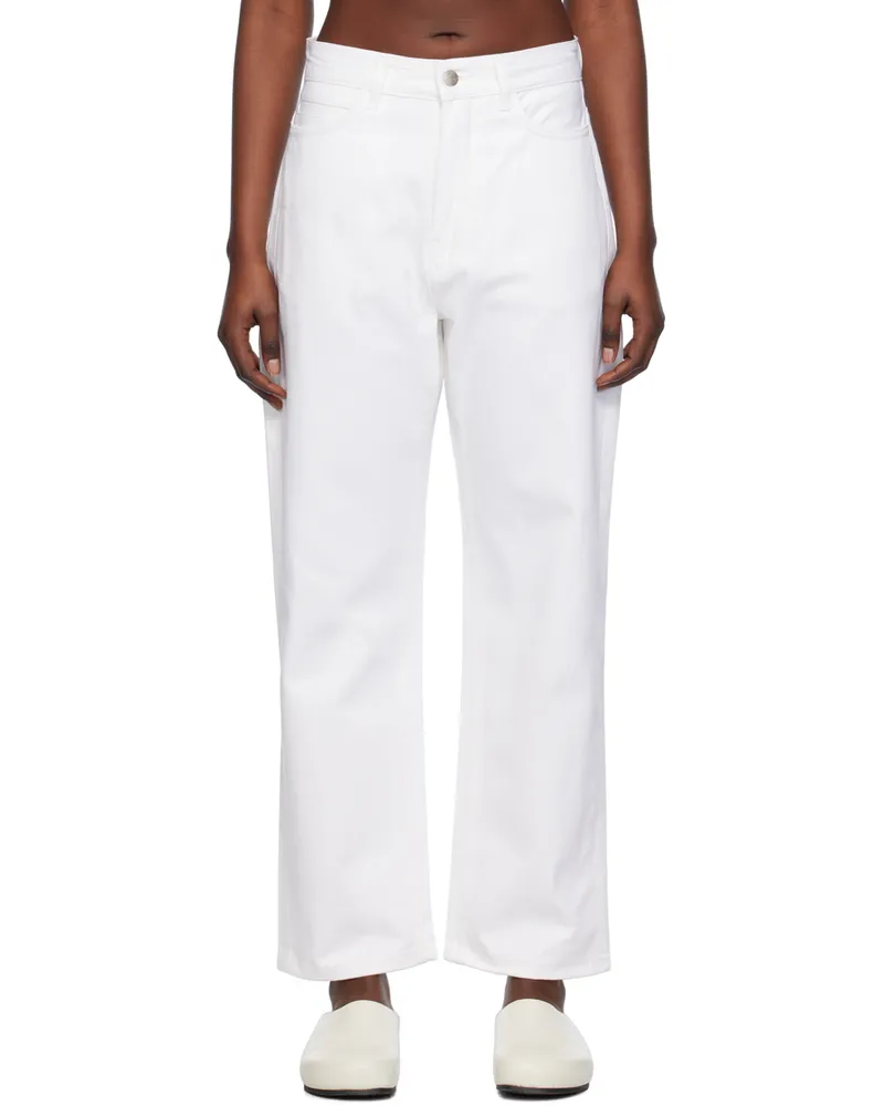 Studio Nicholson White Ruthe Jeans Optic