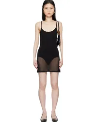 Jacquemus Black La Casa 'La robe maille Roupao' Minidress Black