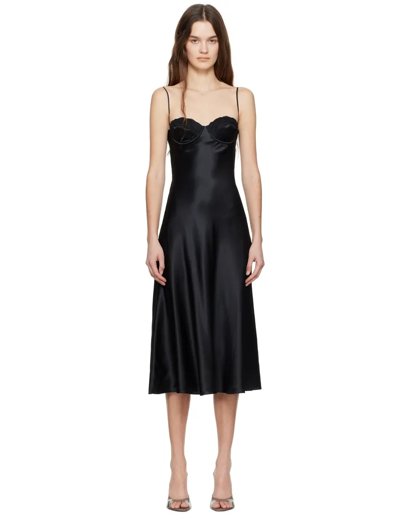 Mirror Palais Black Ballet Midi Dress Black