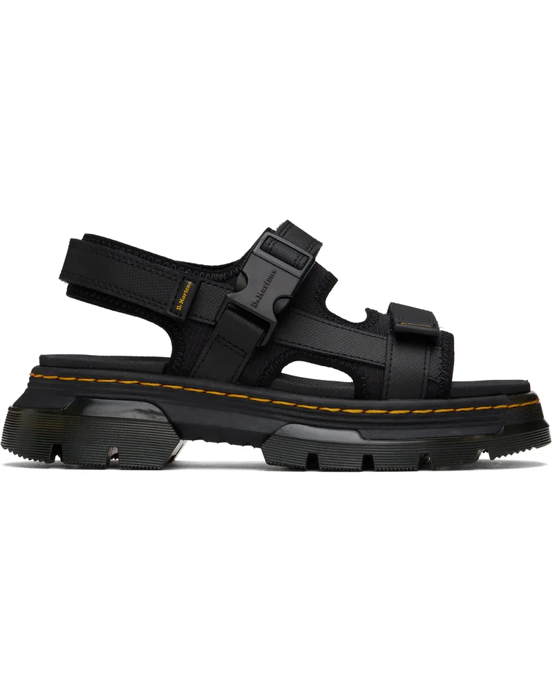 Dr.Martens Black Forster Poly Webbing Sandals Black