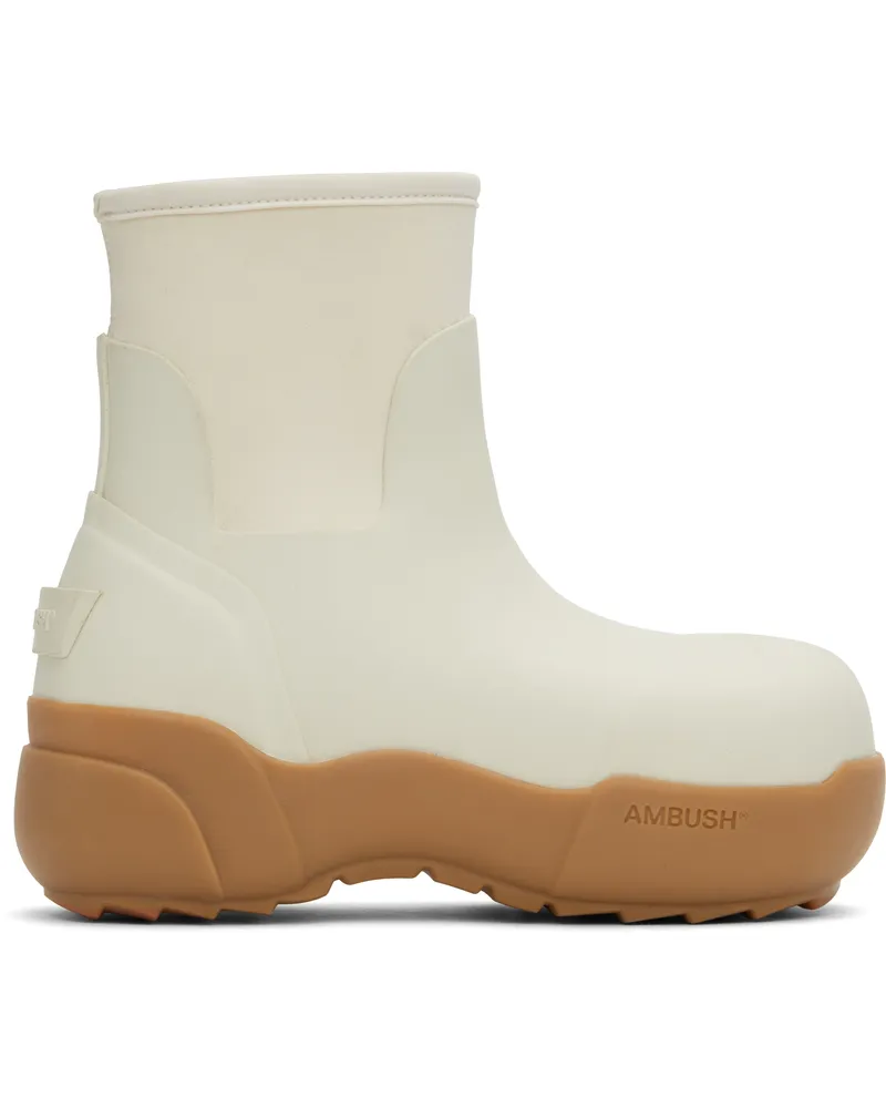 AMBUSH White Rubber Boots White
