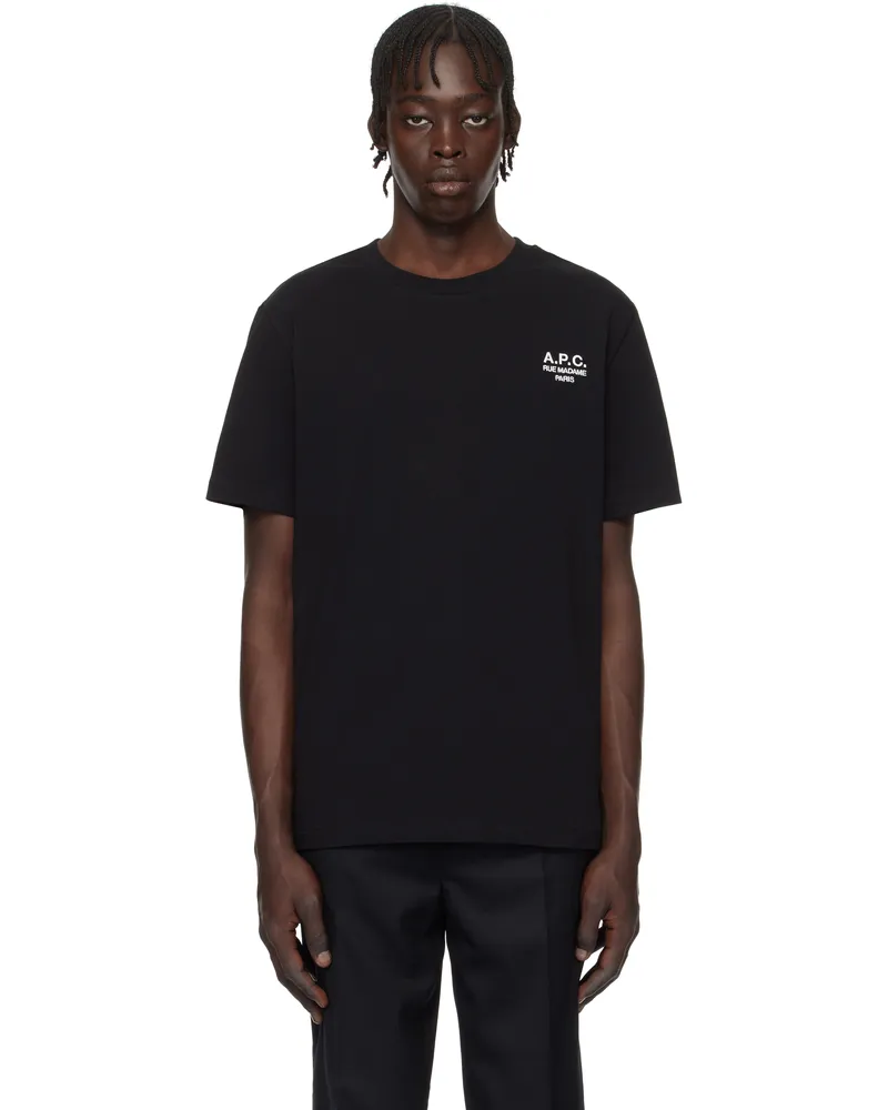 A.P.C. Black Standard 'Rue Madame' T-shirt Tzc