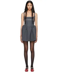 SHUSHU/TONG Gray Puffy Minidress Grgrey