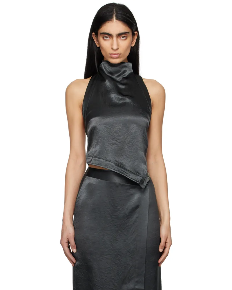 Nanushka Gray Inara Tank Top Gry