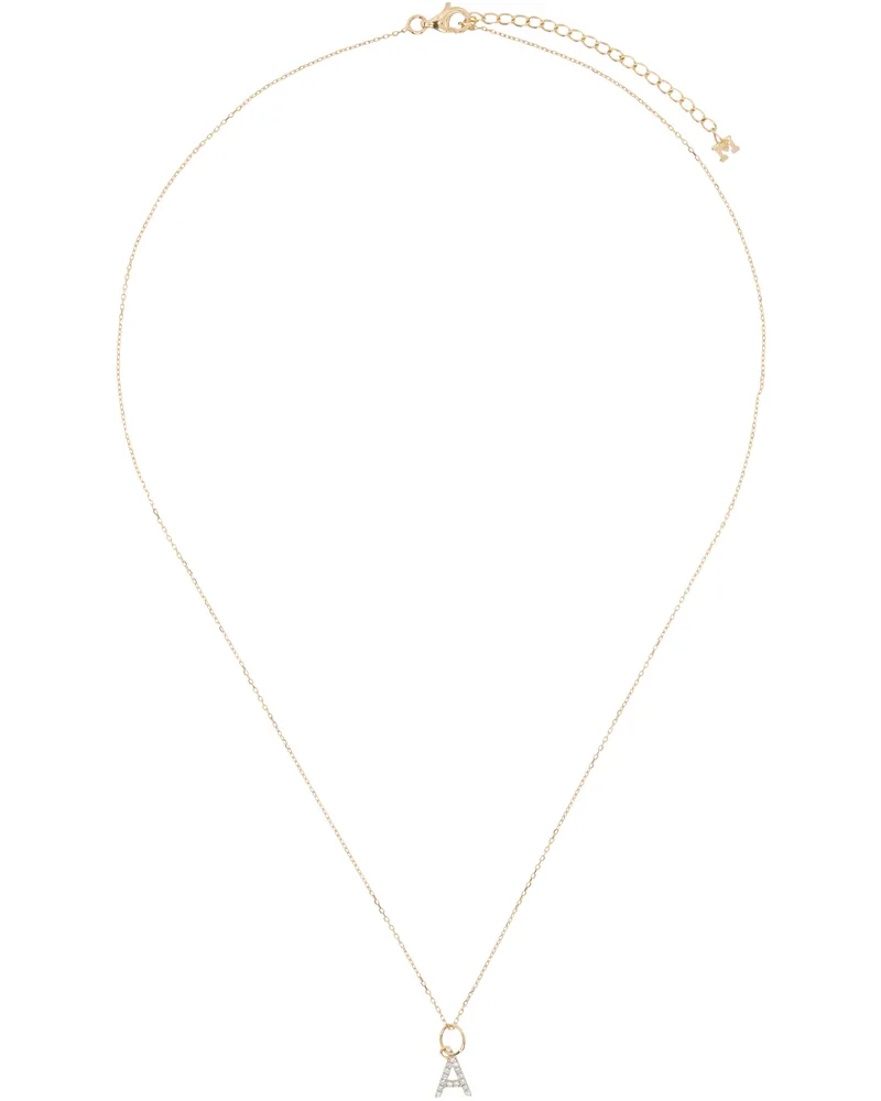 MATEO Gold Diamond Initial Necklace, A–Z 14kt
