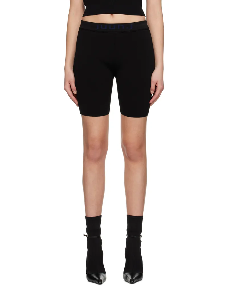 JUUN.J Black Bicycle Shorts Black