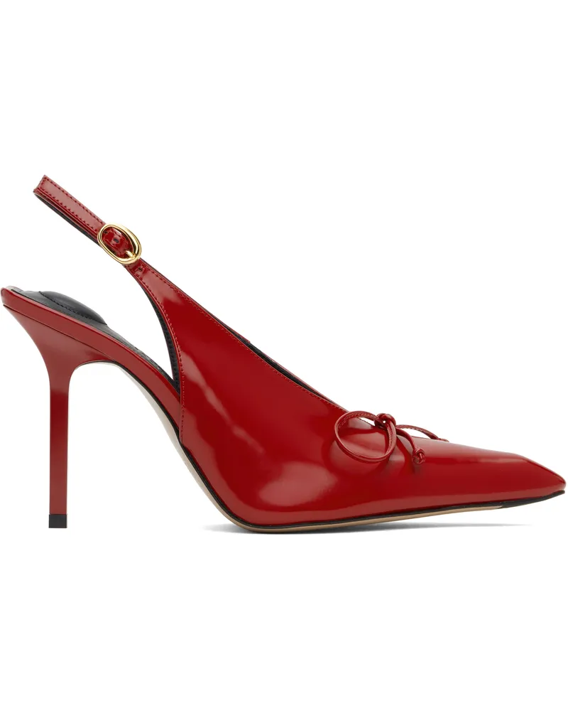 Jacquemus Red Les Classiques 'The high Cubisto slingbacks' Heels 471