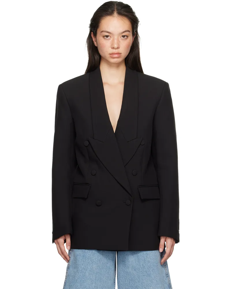 COPERNI Black Double Breasted Tailored Blazer Black