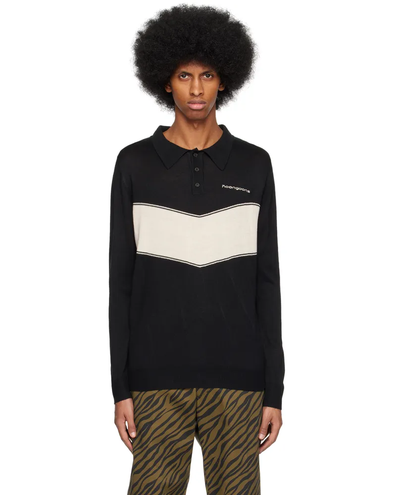 Noon Goons Black Switch Stance Polo Black