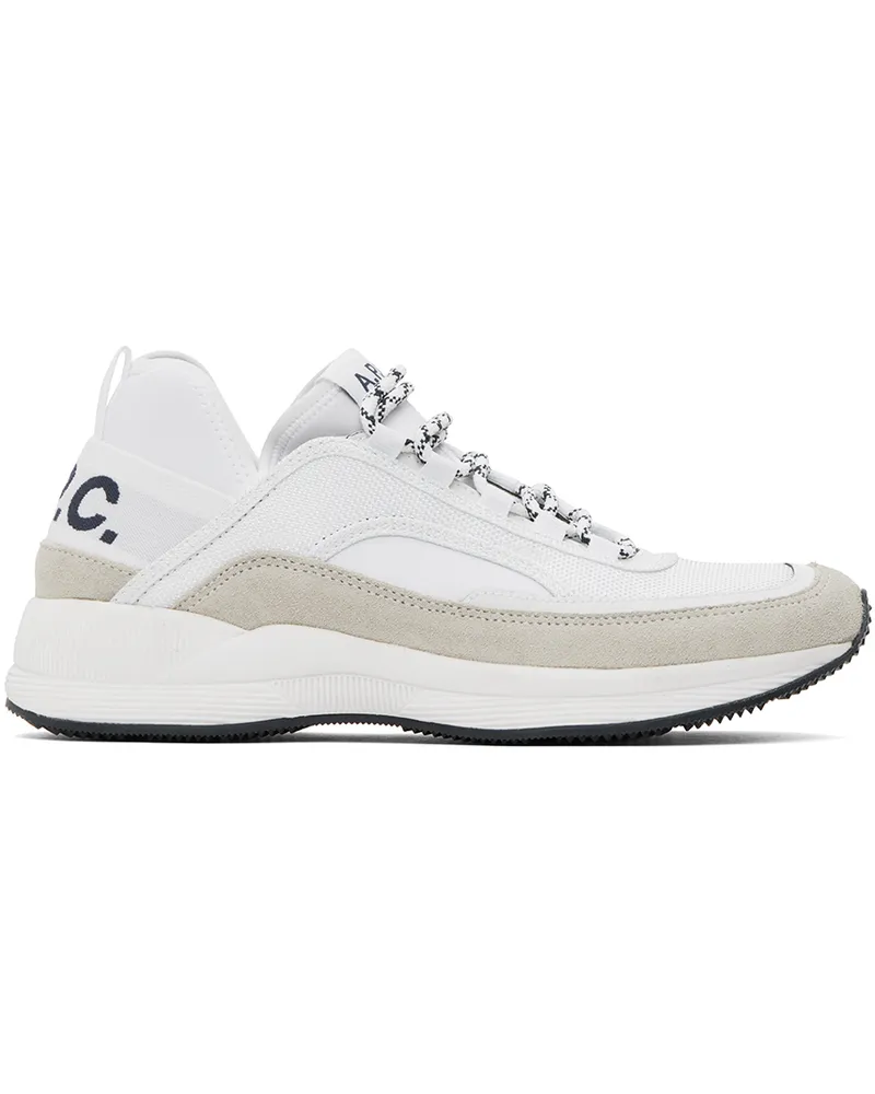 A.P.C. White Run Around Sneakers Aab