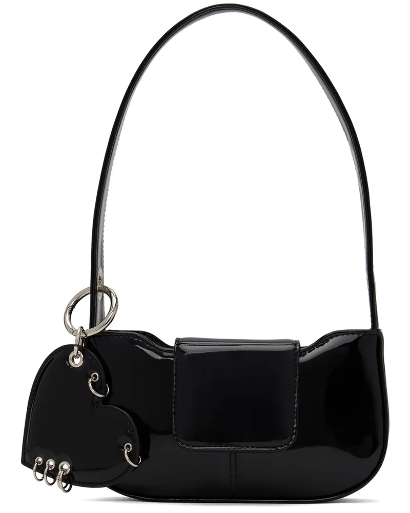 Justine Clenquet Black Dylan Patent Bag Black