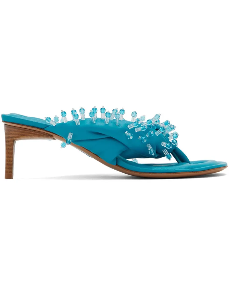 Jacquemus Blue 'Les Sandales Mari' Heeled Sandals 3ag