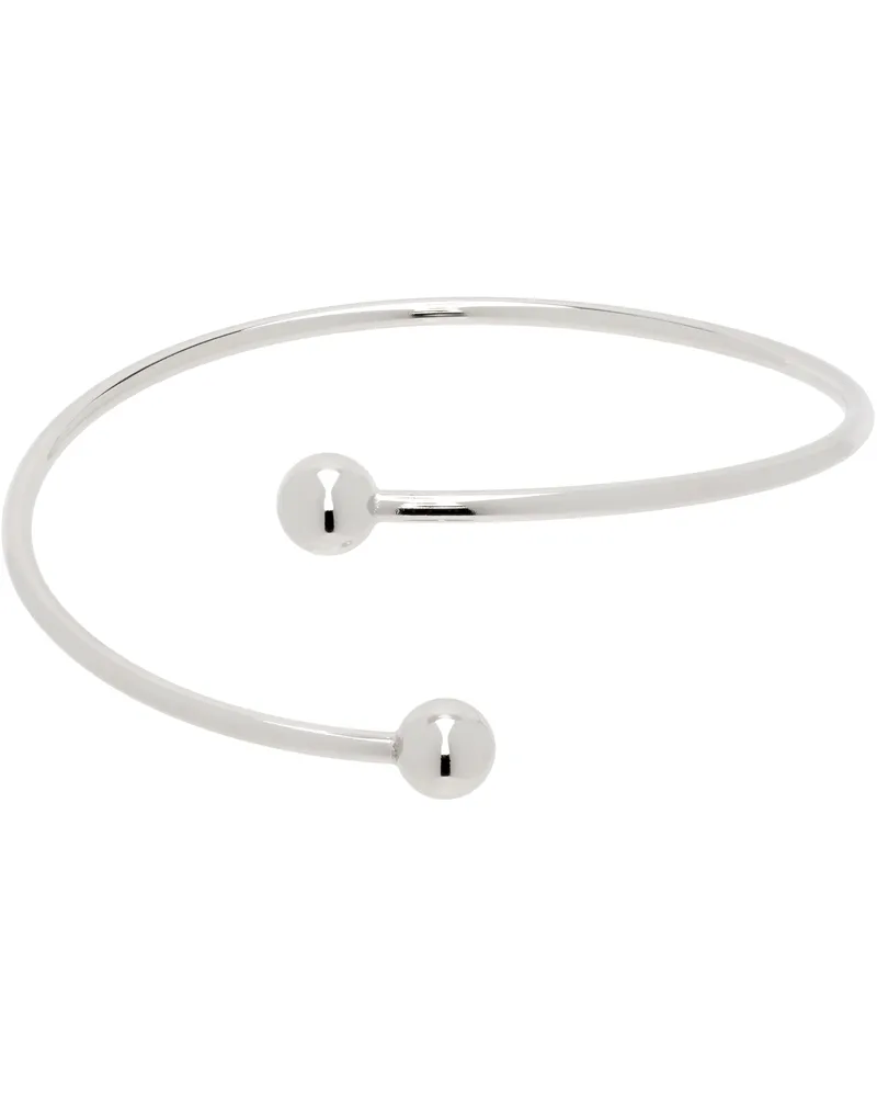 Justine Clenquet Silver Selma Arm Cuff Palladium