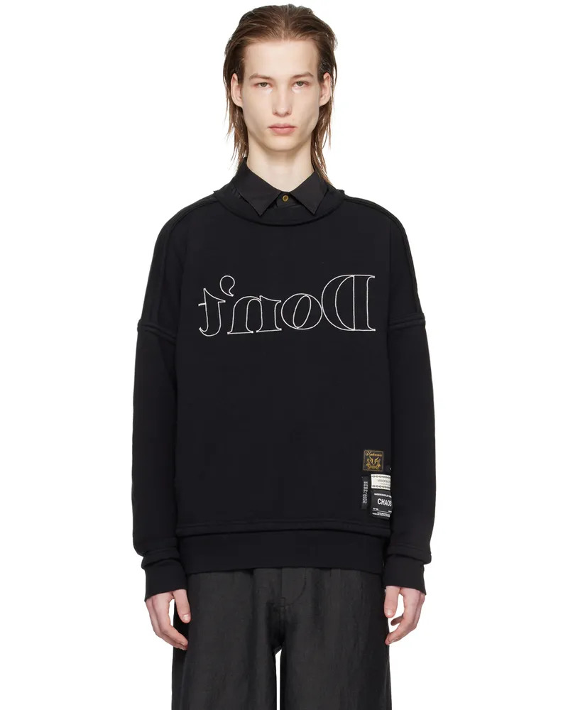 Undercover Black Patches Sweatshirt Black