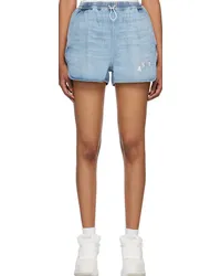 Amiri Blue Drawstring Denim Shorts Indigo