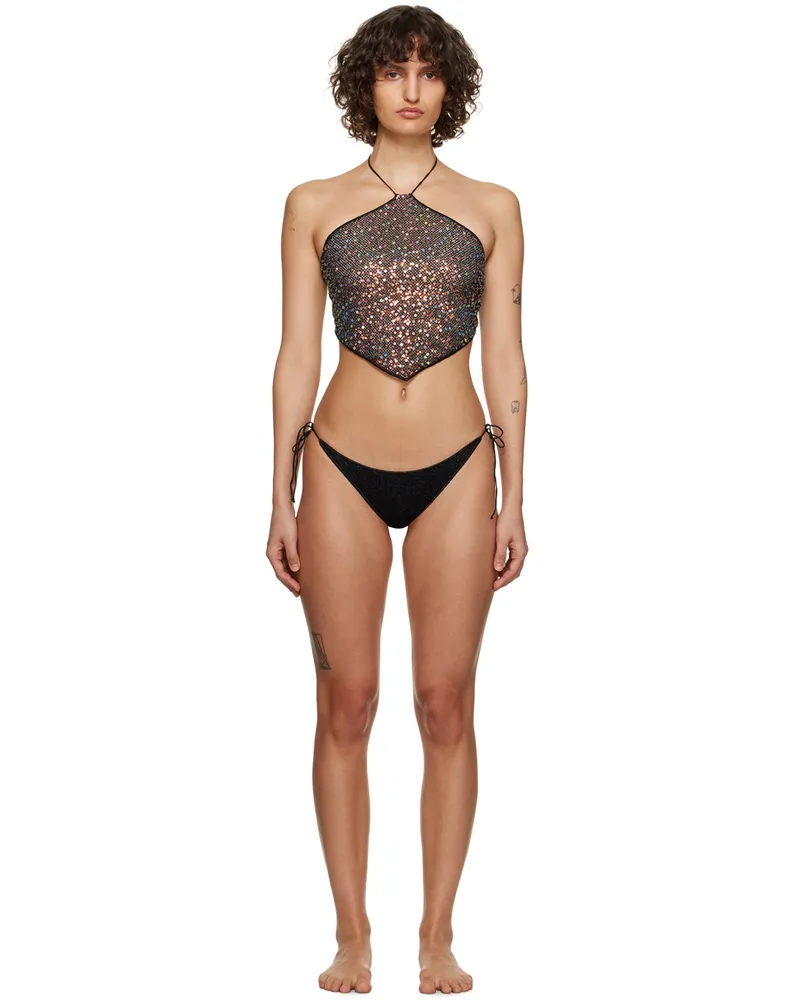 Oséree Black Lumière Bikini Bottoms Black