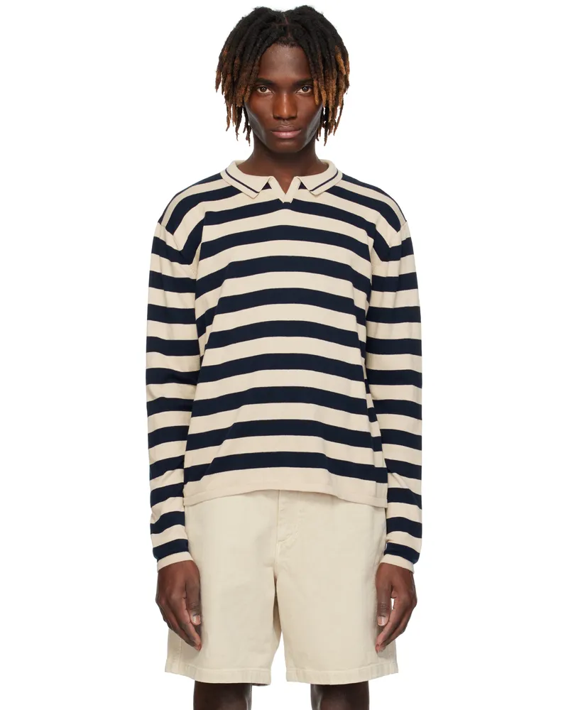 GIMAGUAS Beige & Navy Leo Polo Beige