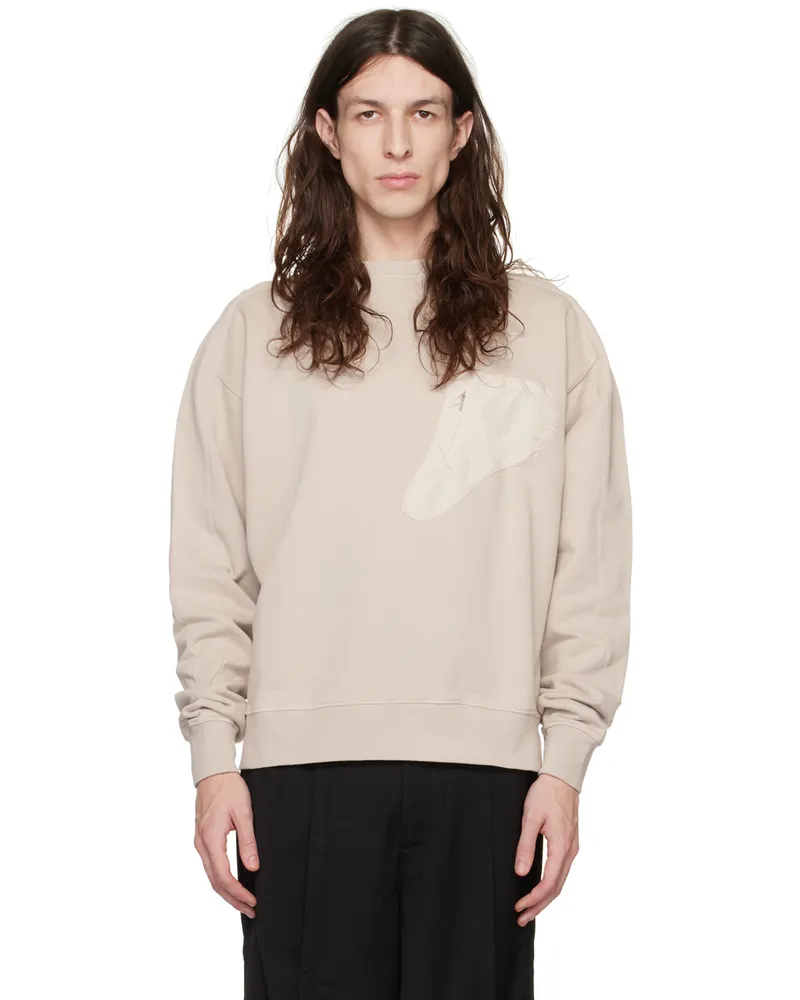 Heliot Emil Beige Limited Edition Crewneck Sweatshirt Stone