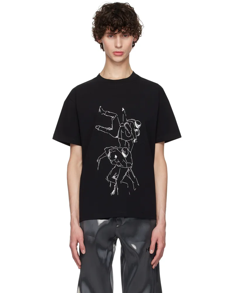 Heliot Emil Black Shelter T-Shirt Black