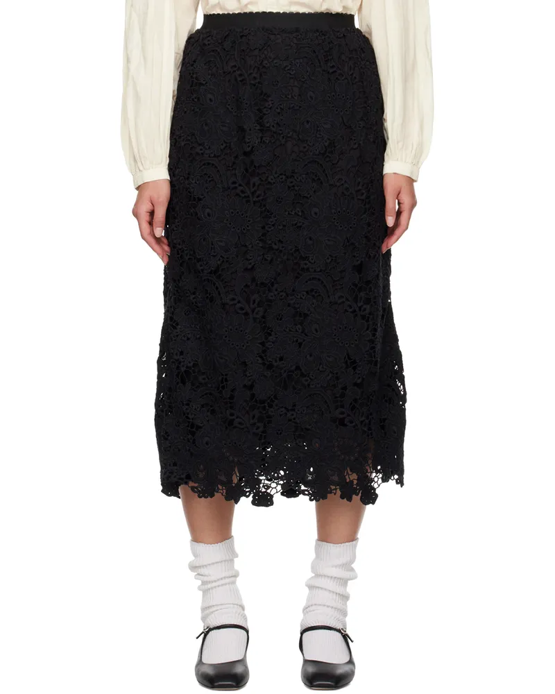 Sea Black Sabine Midi Skirt Black