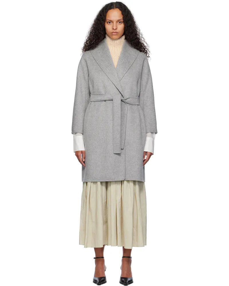 Max Mara Gray Messi Coat 042