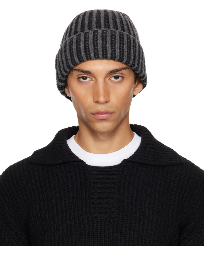 Mfpen Gray & Black Stage Beanie Grey