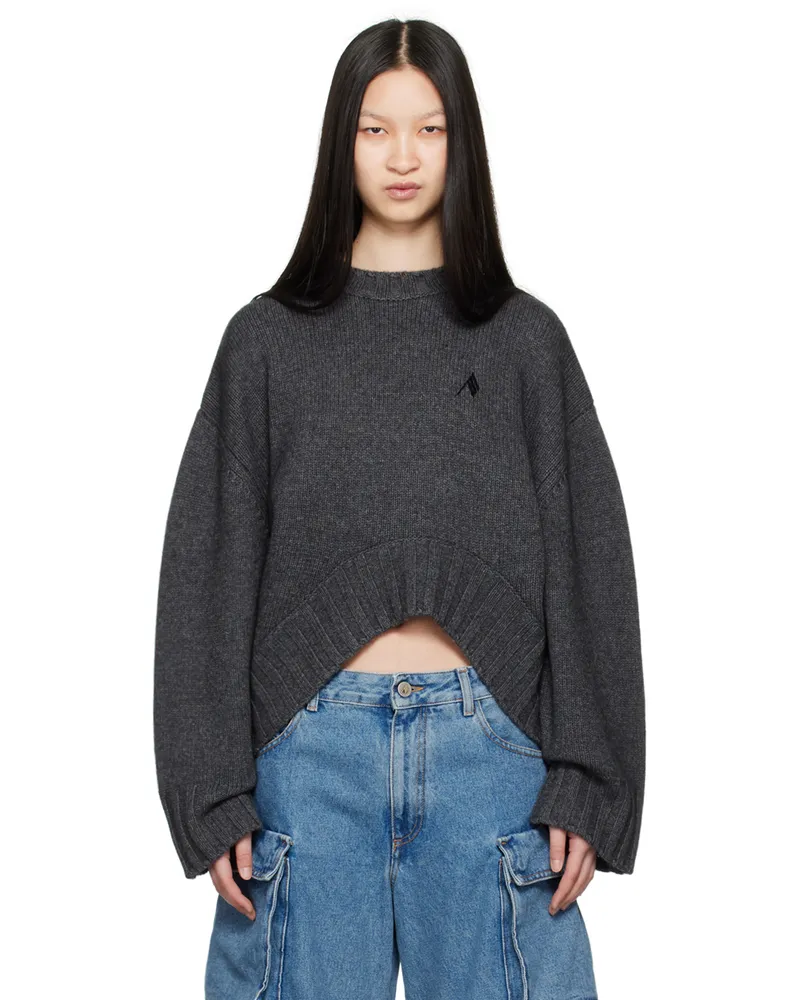 ATTICO Gray Embroidered Sweater 084