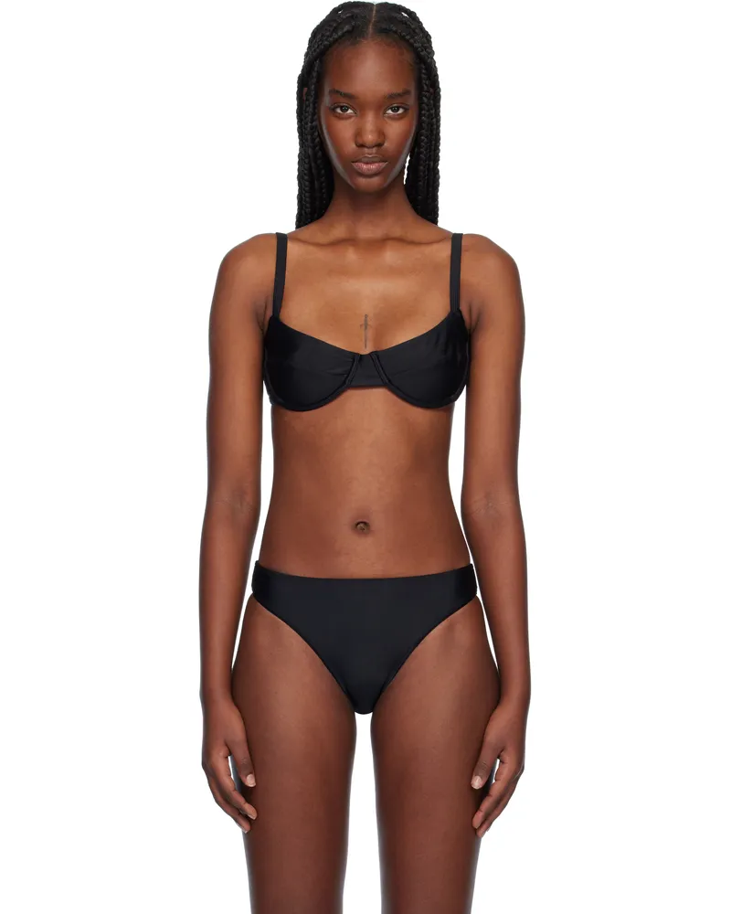Matteau Black Balconette Bikini Top Black