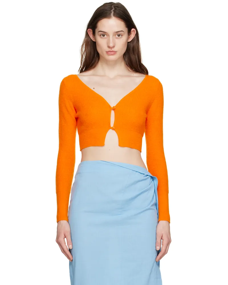 Jacquemus Orange Le Papier 'Le Cardigan Alzou' Cardigan 750