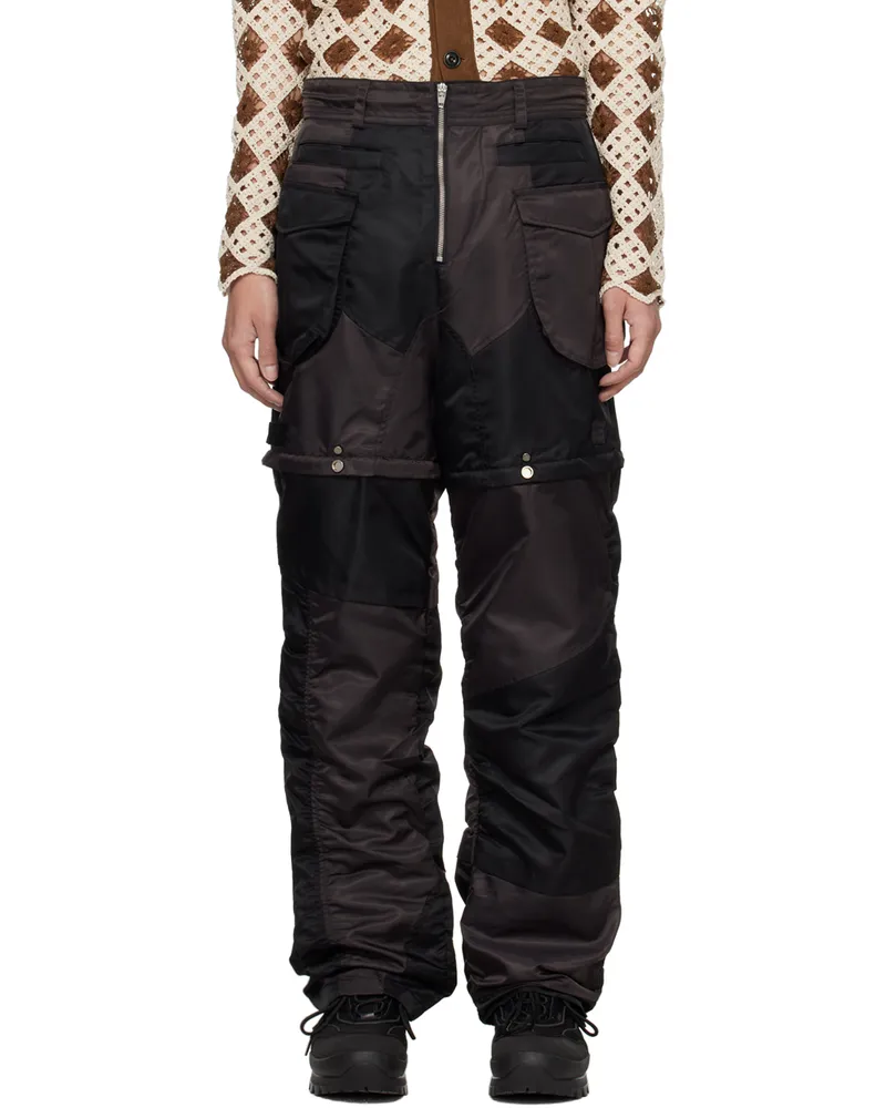 Andersson Bell Black Detachable Cargo Pants Black