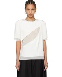 Peter Do White Slash T-Shirt White