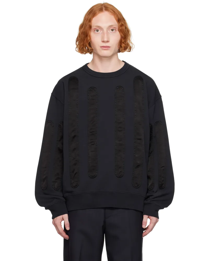 Dries van Noten Navy Appliqué Sweatshirt 509