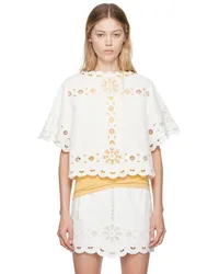 Isabel Marant White Parissa Blouse 20wh