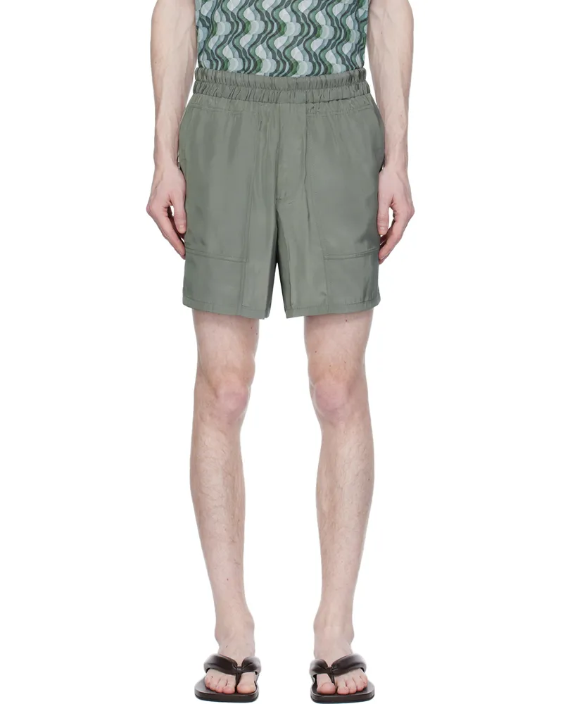Dries van Noten Gray Three-Pocket Shorts 802