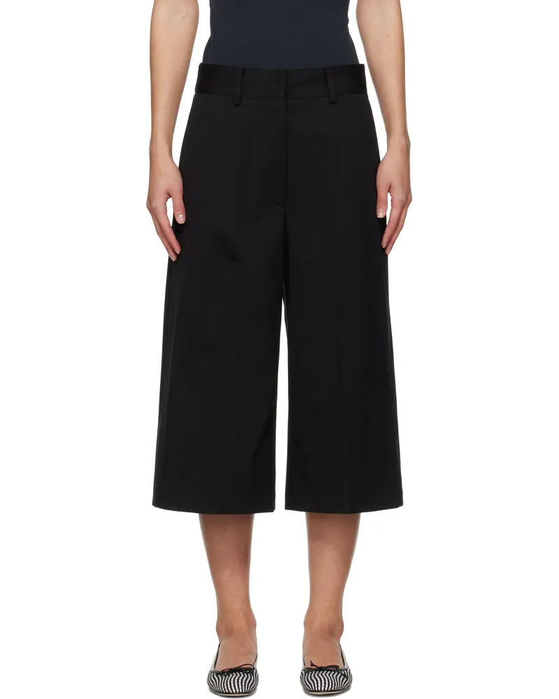 MSGM Black Cotton Bermuda Shorts 99